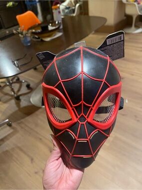Marvel Black and Red Spider Mask - Kids Superhero Accessory